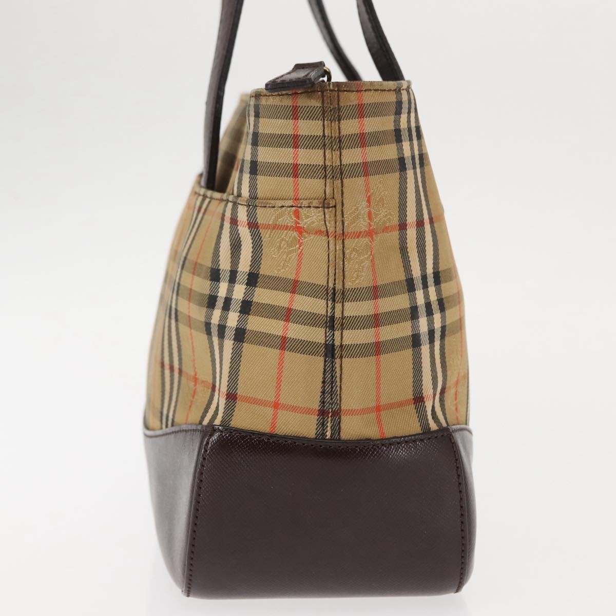 Burberry Nova Check Tote Canvas and Leather, BEIGE, CANVAS, Tote bag