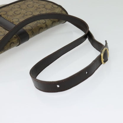 Celine C Sulky Shoulder bag Canvas and Leather, BEIGE, CANVAS, Shoulder bag