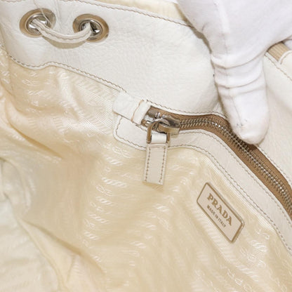 Prada Re-Edition 2002 Moon Handle Bag Re-Nylon and Leather, WHITE, NYLON, Shoulder bag