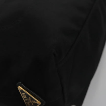 Prada Logo Bow Tote Tessuto, BLACK, NYLON, Tote bag