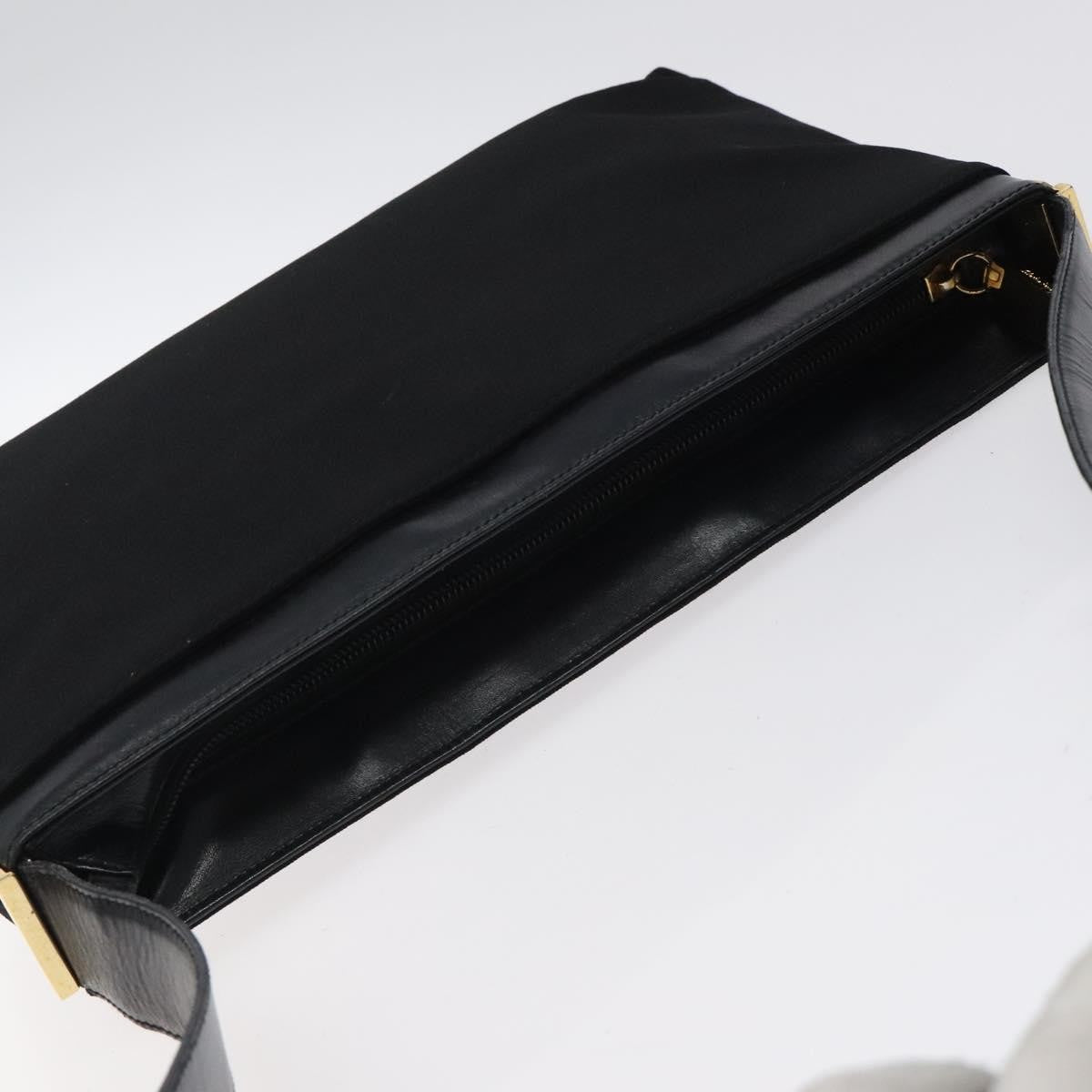 Salvatore Ferragamo Shoulder Bag Canvas, BLACK, CANVAS, Shoulder bag