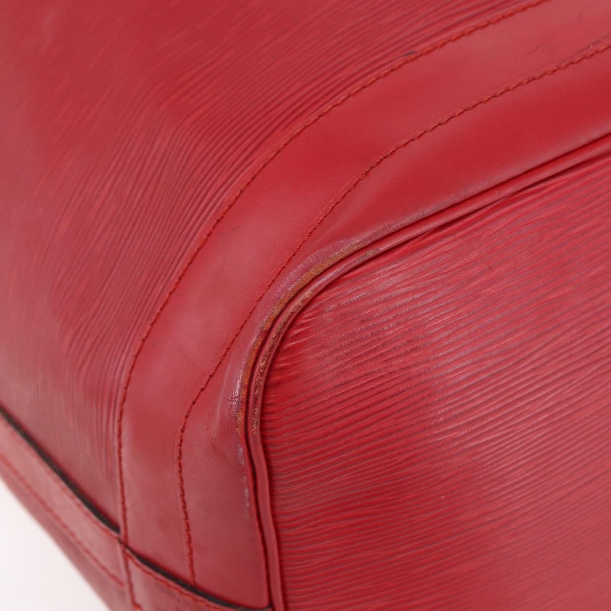 Louis Vuitton Noe Shoulder bag Leather, RED, LEATHER, Shoulder bag