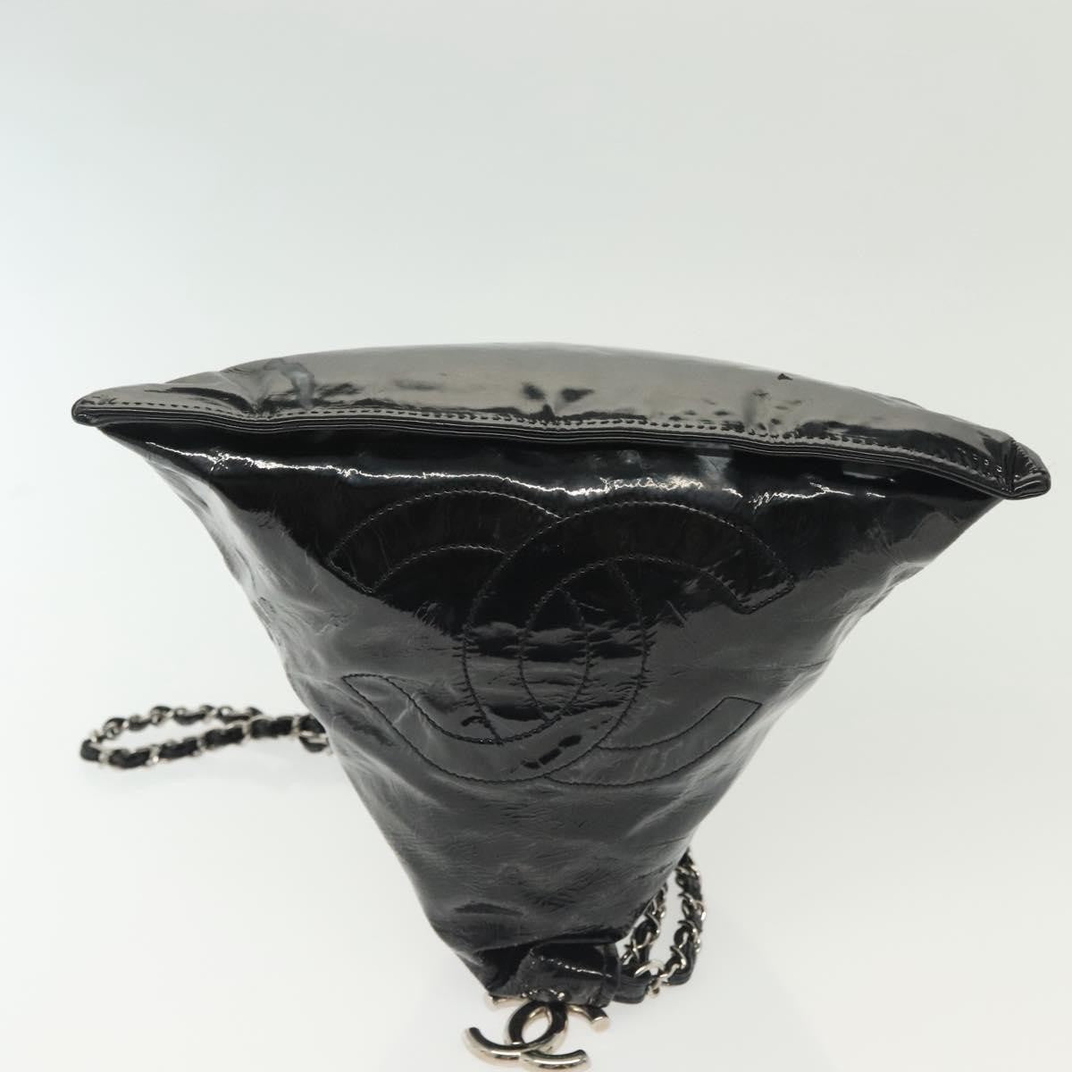 Chanel Bon Bon Pyramid Wristlet Patent, BLACK, PATENT_LEATHER, Shoulder bag