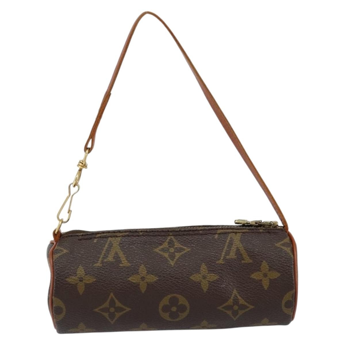 Louis Vuitton Papillon Pochette Monogram Canvas, BROWN, CANVAS, Clutche & pouche