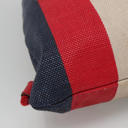 Gucci Logo Drawstring Backpack Striped Canvas, Multicolour, Canvas, Backpack