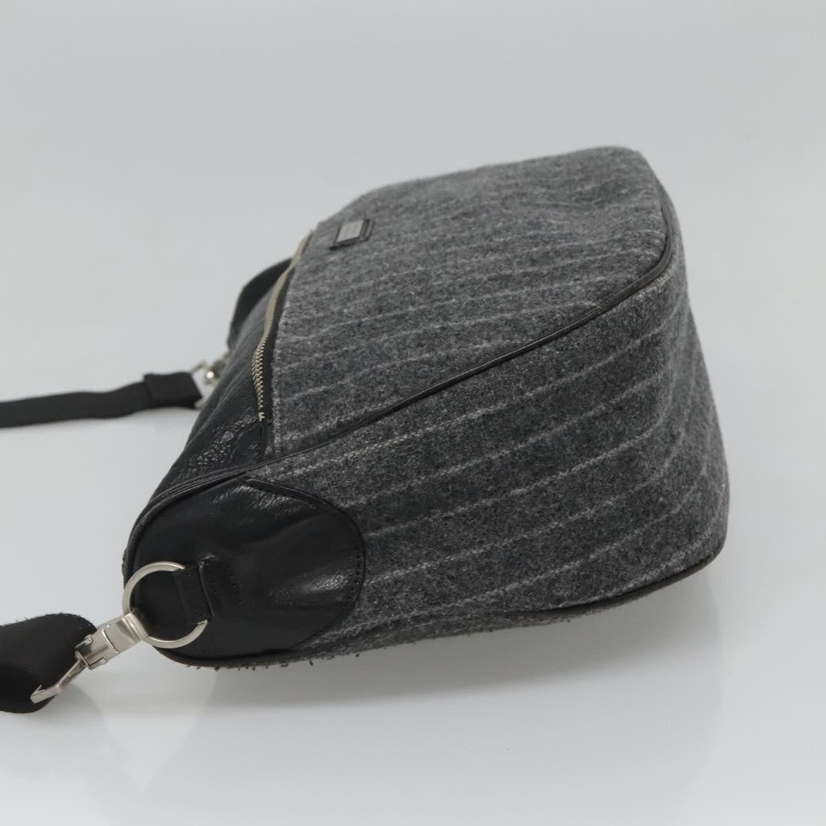 Burberry Black Label Shoulder bag Wool, GRAY, WOOL, Shoulder bag