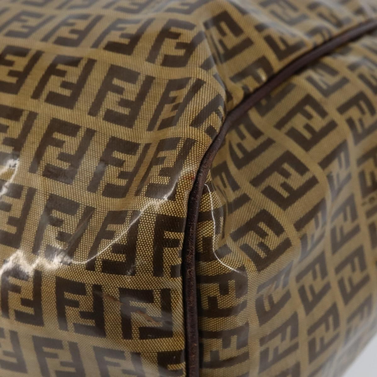 Fendi Zip Tote Canvas, BEIGE, CANVAS, Tote bag