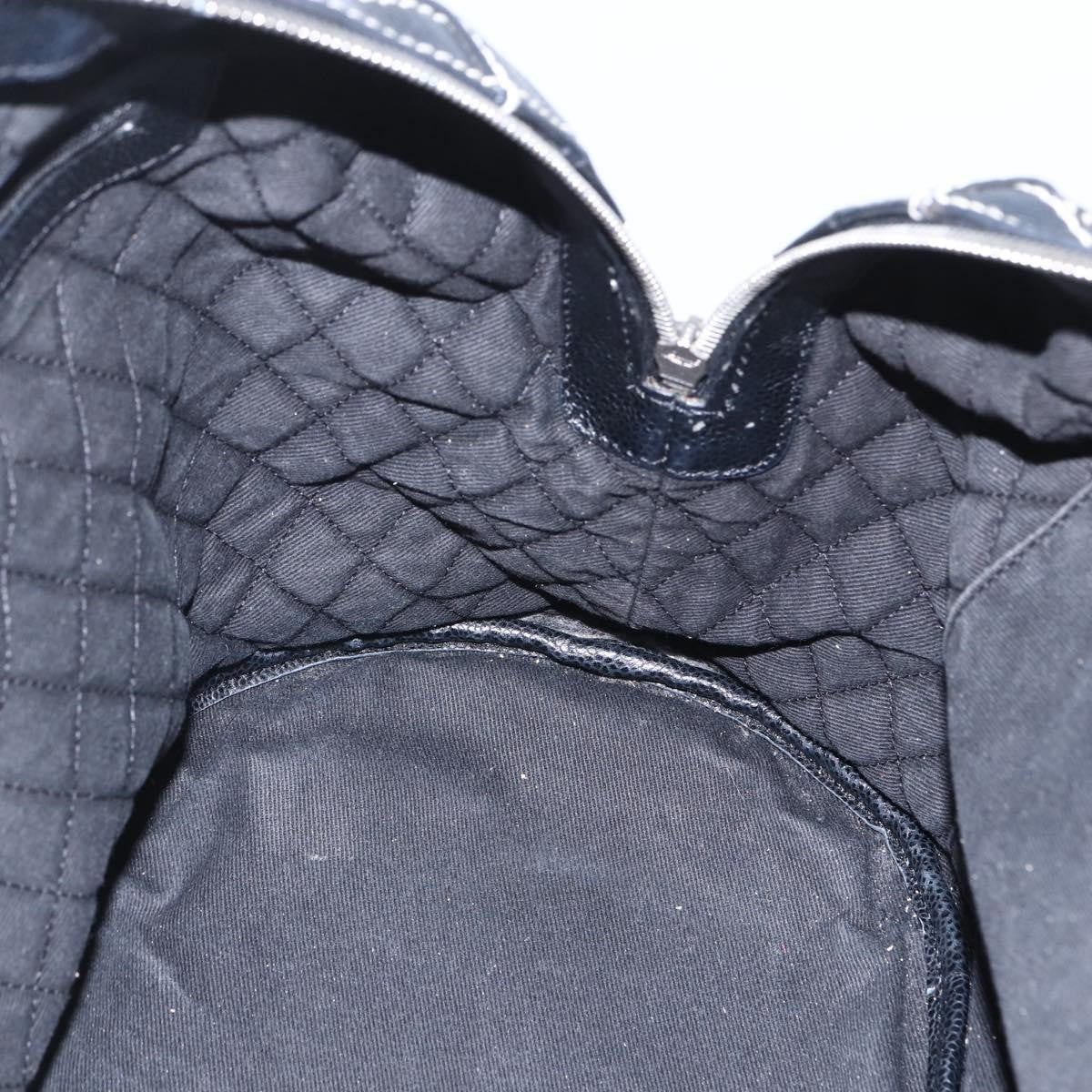 Chanel Optic Coco Bowler Bag Printed Coated Canvas with Caviar, BLACK, PVC, Travel bag