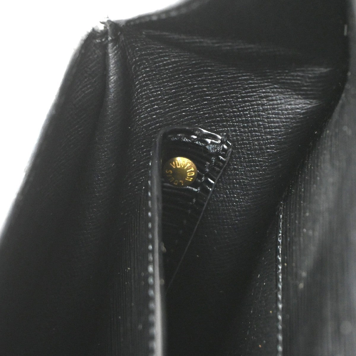 Louis Vuitton Cartouchiere Handbag Epi Leather, BLACK, LEATHER, Shoulder bag