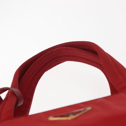 Prada Zip Around Tote Tessuto, RED, NYLON, Handbag