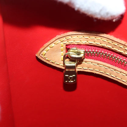 Louis Vuitton Bucket Bag Monogram Vernis, RED, PATENT_LEATHER, Handbag