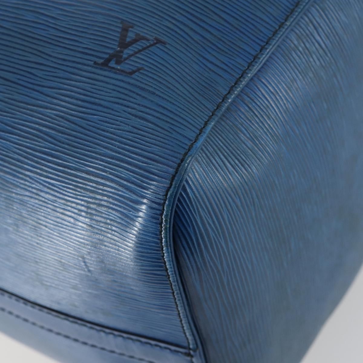 Louis Vuitton Keepall Bag Epi Leather, BLUE, LEATHER, Travel bag