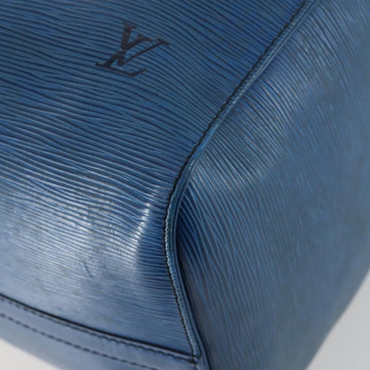 Louis Vuitton Keepall Bag Epi Leather, BLUE, LEATHER, Travel bag