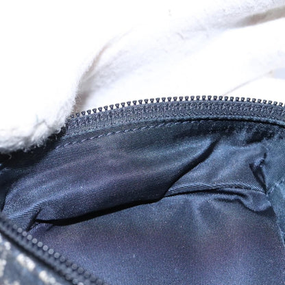 Christian Dior Saddle Zip Pouch Diorissimo Canvas, NAVY, CANVAS, Clutche & pouche
