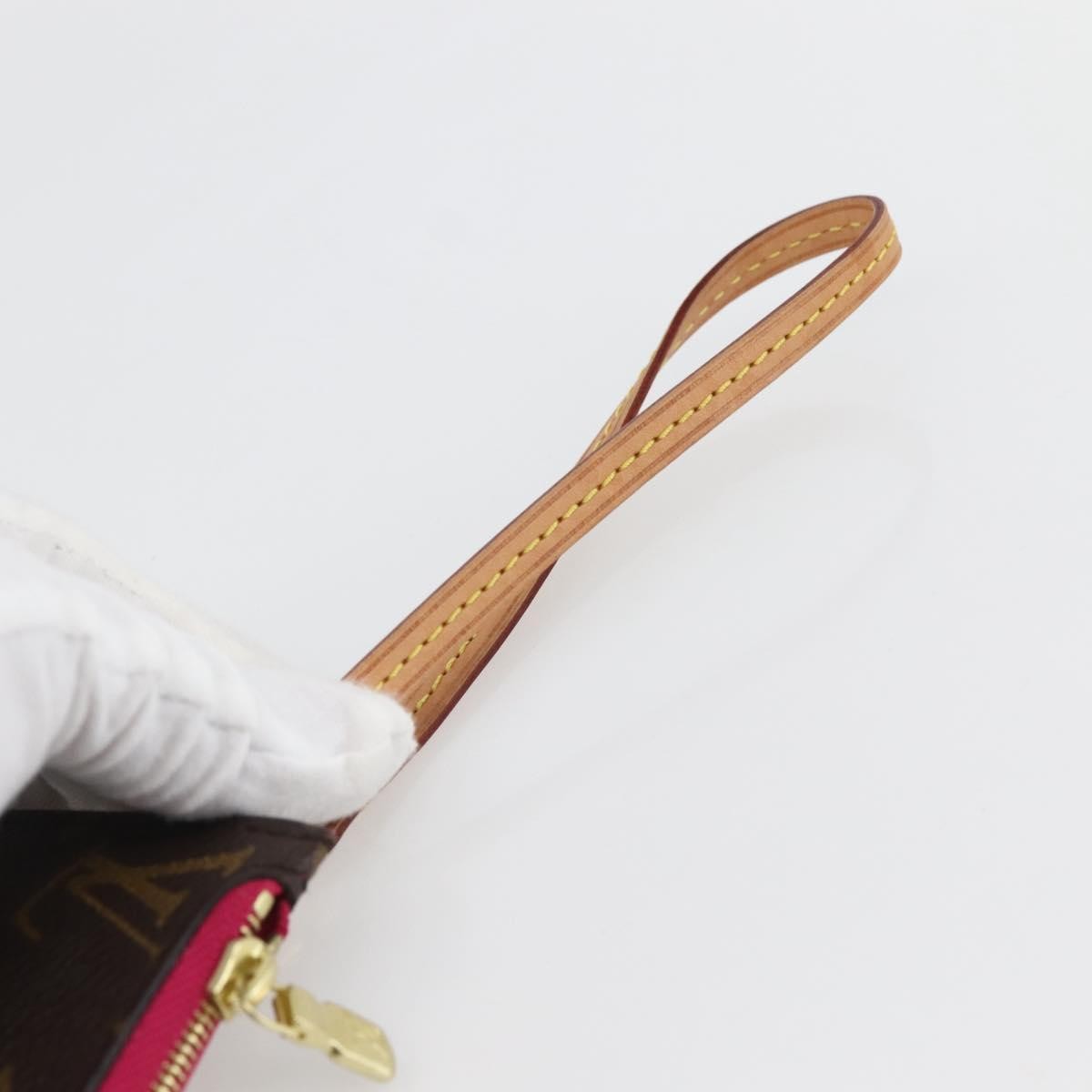 Louis Vuitton Neverfull Pochette Monogram Canvas, BROWN, CANVAS, Clutche & pouche