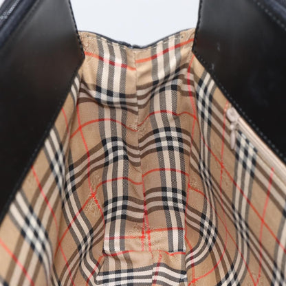 Burberry Vintage Shoulder Bag Leather, BLACK, LEATHER, Shoulder bag