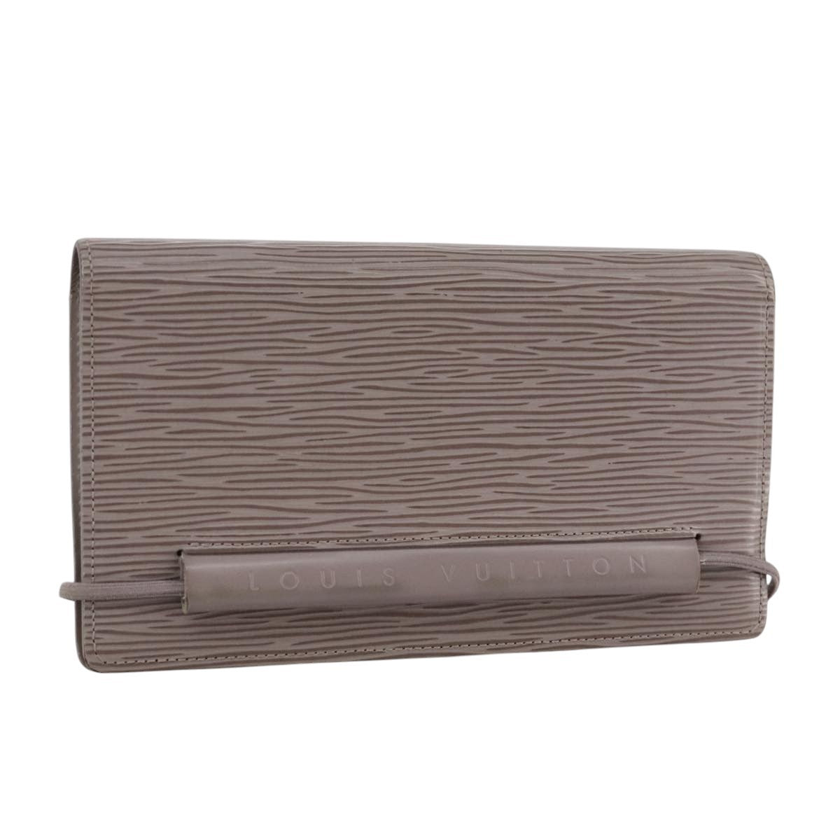 Louis Vuitton Agenda Elastique Wallet Epi Leather, PURPLE, LEATHER, Wallets