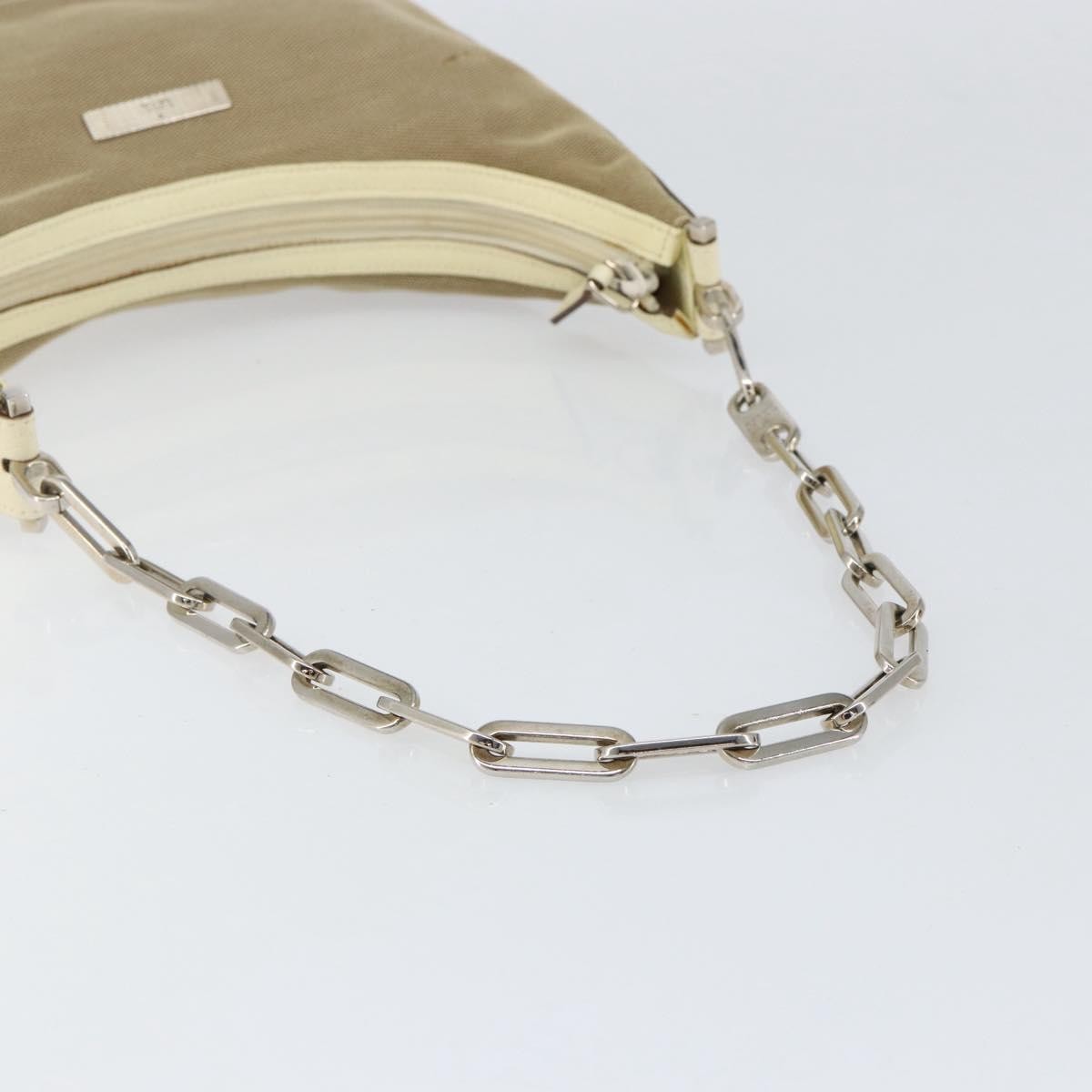 Gucci Vintage Shoulder Bag Canvas, BEIGE, CANVAS, Shoulder bag