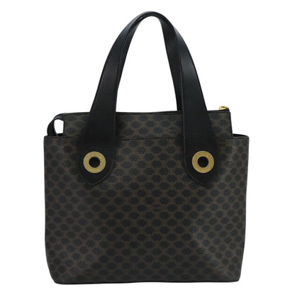Celine C Macadam Handbag PVC Leather, Black, PVC, Handbag