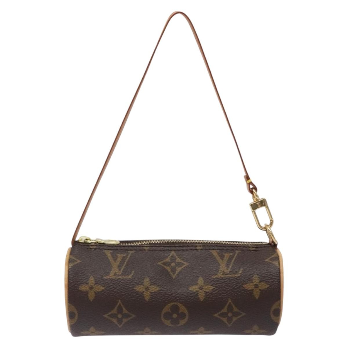 Louis Vuitton Papillon Pochette Monogram Canvas, BROWN, CANVAS, Handbag
