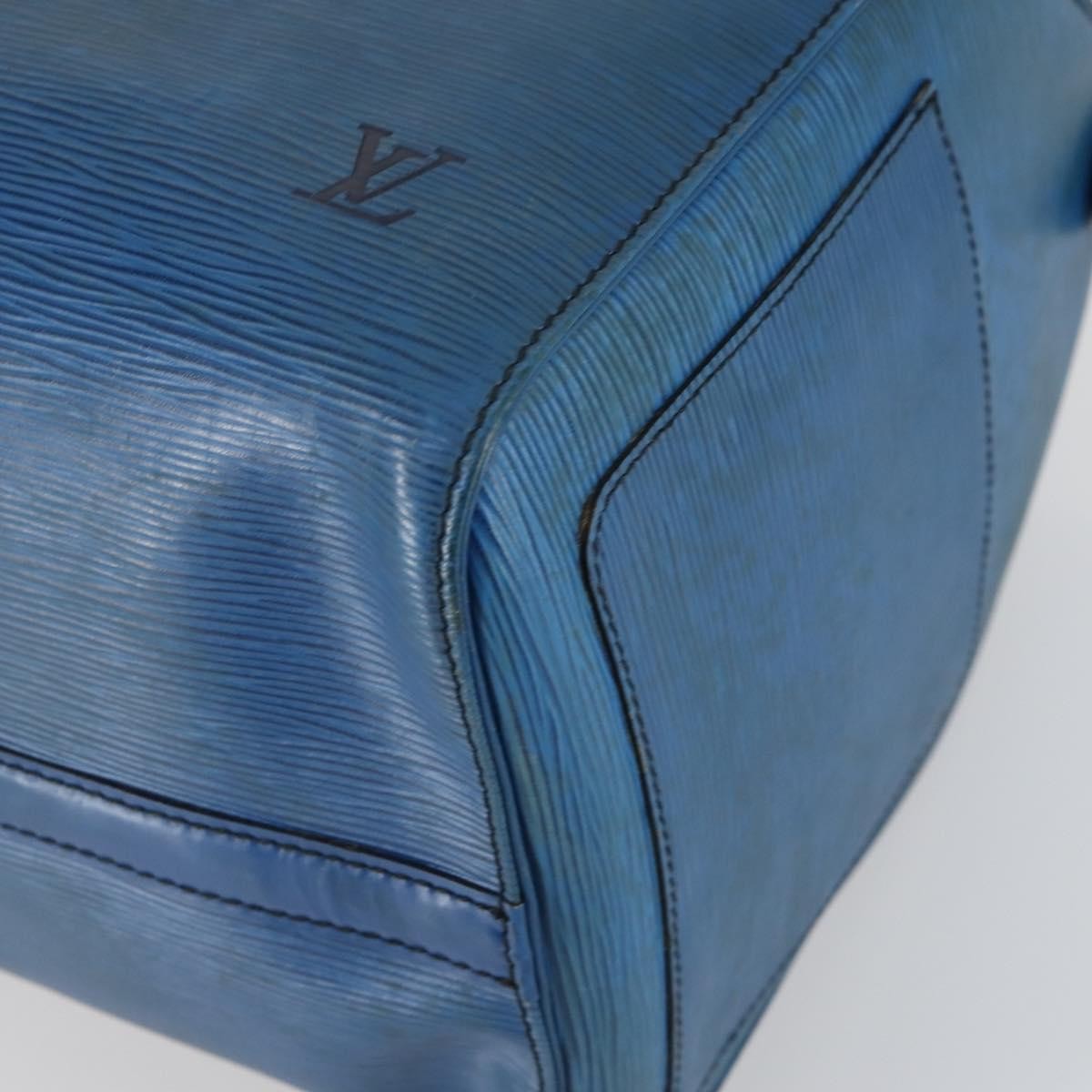 Louis Vuitton Keepall Bag Epi Leather, BLUE, LEATHER, Travel bag