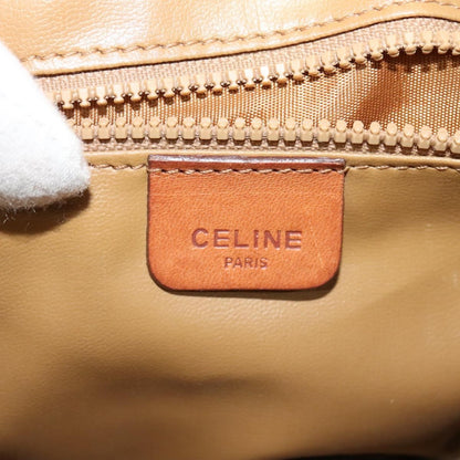 Celine Macadam Shoulder Bag PVC Leather, BEIGE, CANVAS, Shoulder bag