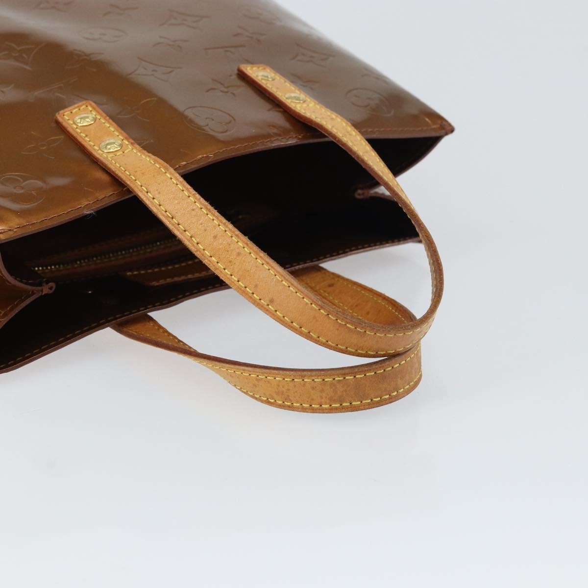 Louis Vuitton Reade Handbag Monogram Vernis, BROWN, PATENT_LEATHER, Tote bag