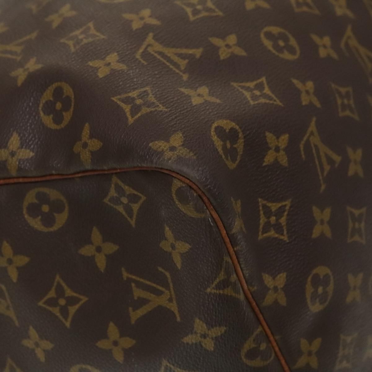 Louis Vuitton Keepall Bandouliere Bag Monogram Canvas, BROWN, CANVAS, Travel bag