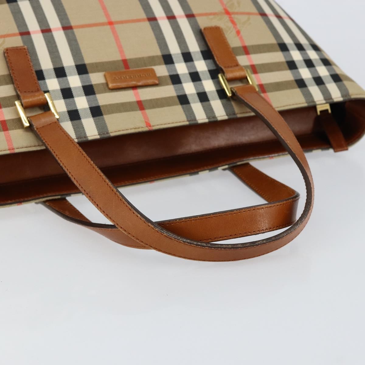 Burberry Nova Check Tote canvas check pattern, BEIGE, CANVAS, Tote bag