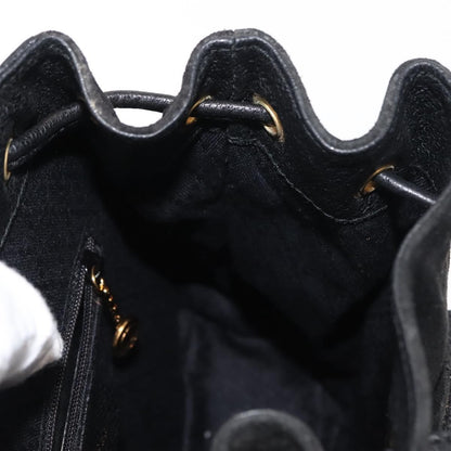 Gucci Vintage Bamboo Backpack Suede, BLACK, SUEDE, Backpack