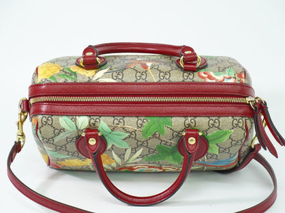 Gucci Convertible Boston Bag Tian Print GG Coated Canvas, MULTICOLOUR, CANVAS, Travel bag