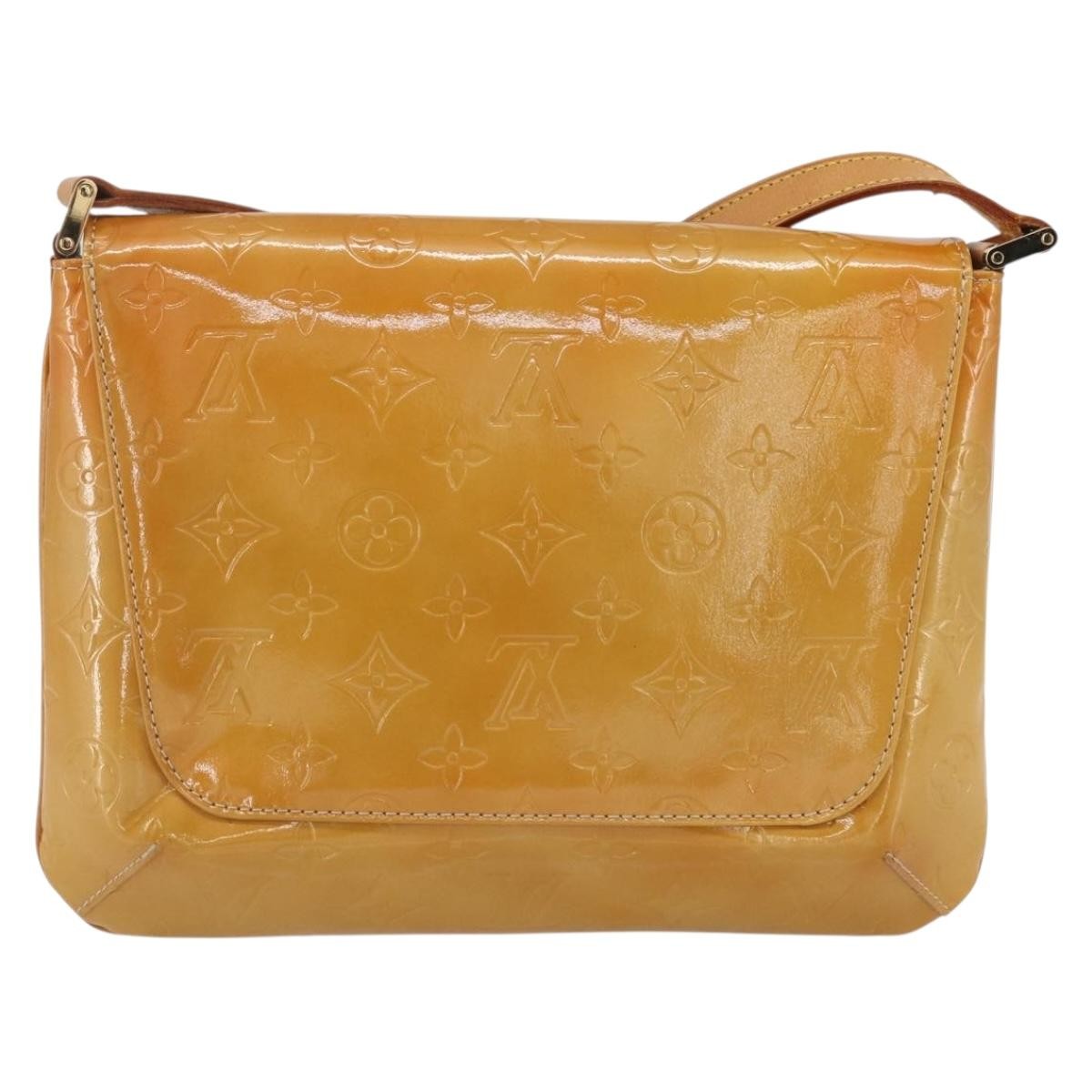 Louis Vuitton Thompson Street Handbag Monogram Vernis, BEIGE, PATENT_LEATHER, Shoulder bag