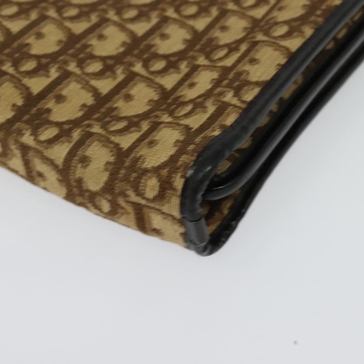 Christian Dior Vintage Trotter Handbag Canvas, BROWN, CANVAS, Handbag