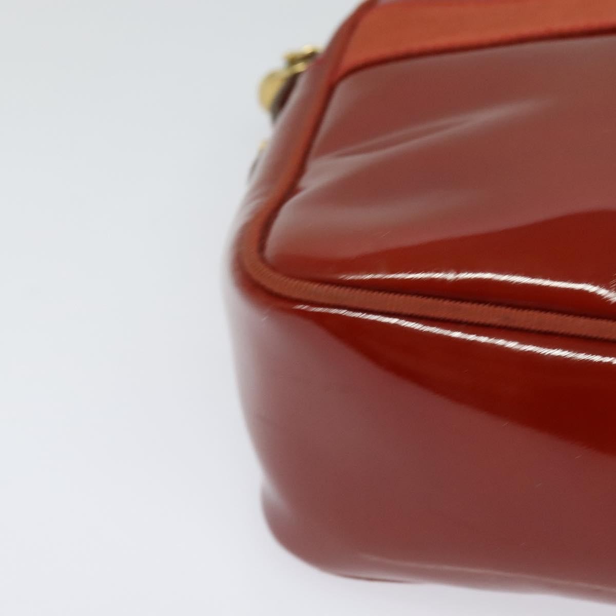 Salvatore Ferragamo Vala Shoulder Bag Patent Leather, RED, PATENT_LEATHER, Shoulder bag