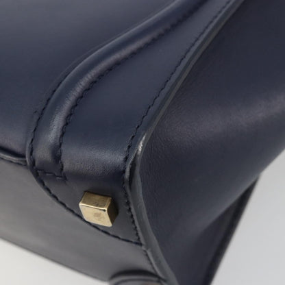 Celine Tricolor Luggage Bag Leather, Navy, Leather, Handbag