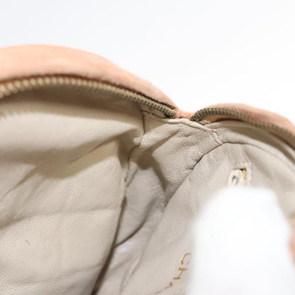 Chanel Coco Charm Wristlet Pouch Multicolor Canvas, ORANGE, SUEDE, Clutche & pouche