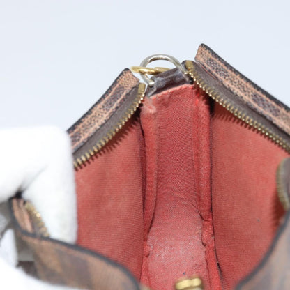 Louis Vuitton Navona Pochette Accessoires Damier, BROWN, CANVAS, Clutche & pouche