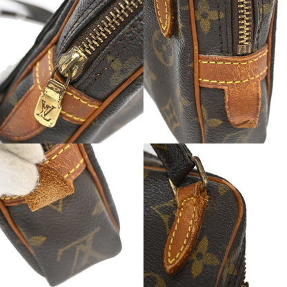 Louis Vuitton Pochette Marly Bandouliere Bag Monogram Canvas, BROWN, CANVAS, Shoulder bag