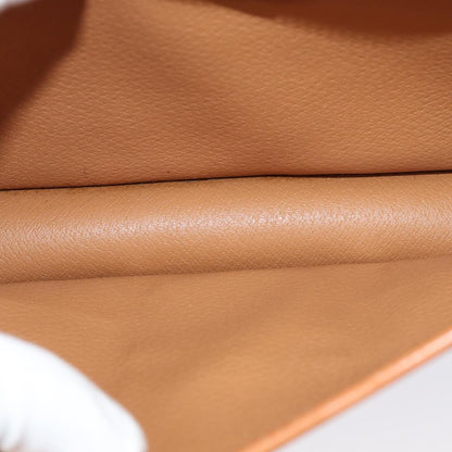 Celine Vintage Macadam Circle Logo Shoulder Bag Canvas and Leather, BROWN, CANVAS, Shoulder bag