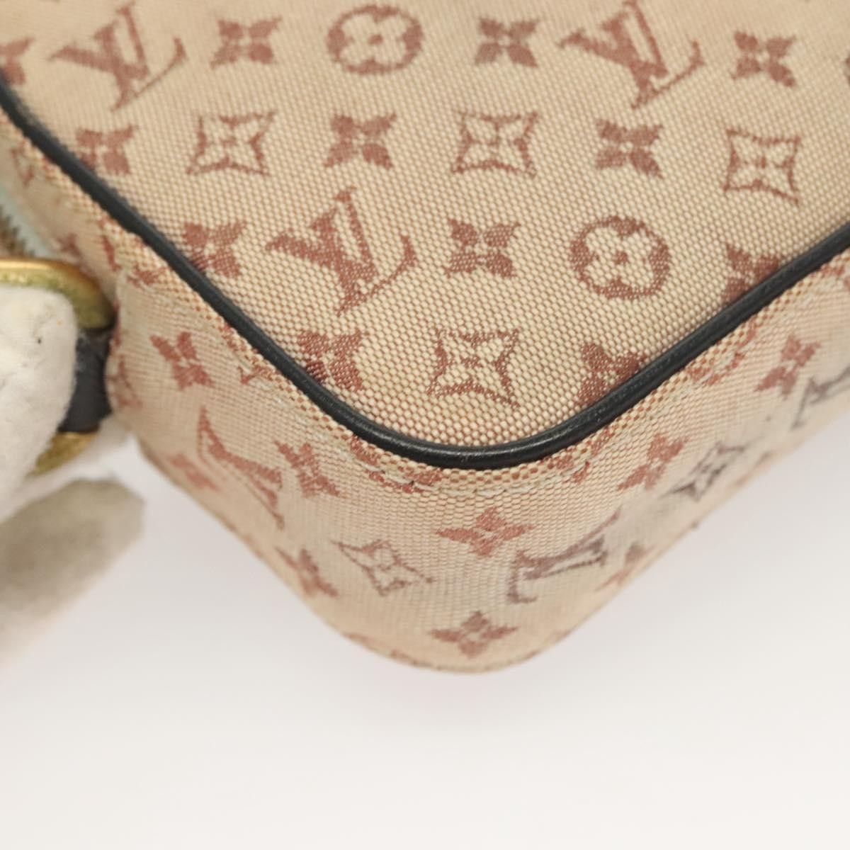 Louis Vuitton Juliette Crossbody Bag Mini Lin, BLUE, CANVAS, Shoulder bag