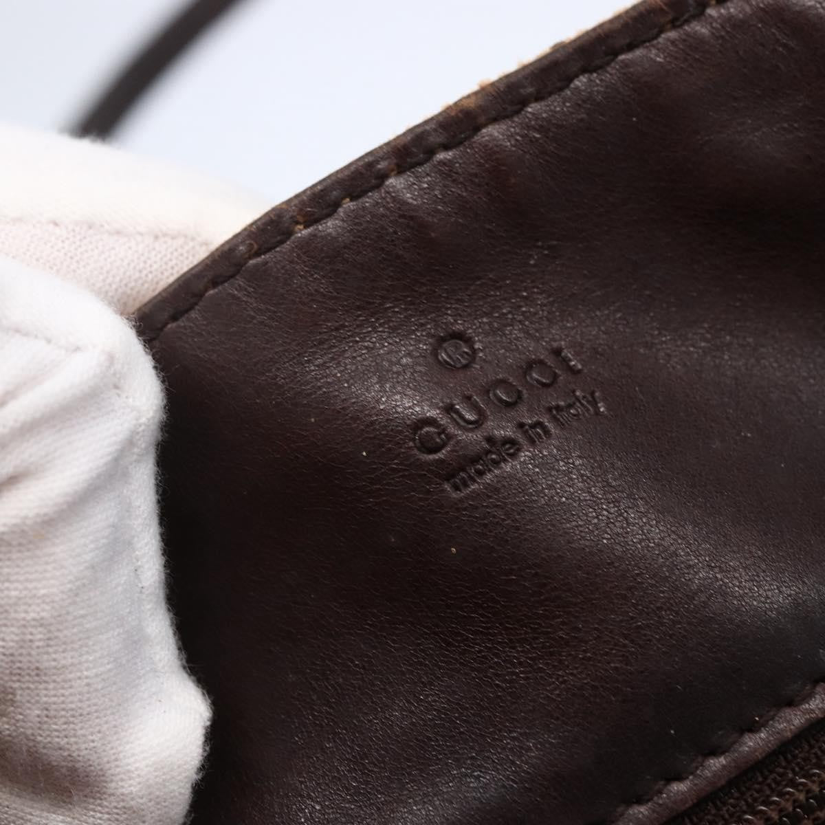 Gucci Vintage Open Shoulder Bag (Outlet) GG Canvas with Leather, BEIGE, CANVAS, Shoulder bag