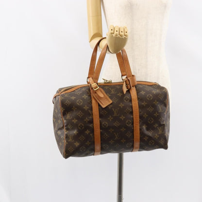 Louis Vuitton Sac Souple Handbag Monogram Canvas, BROWN, CANVAS, Handbag