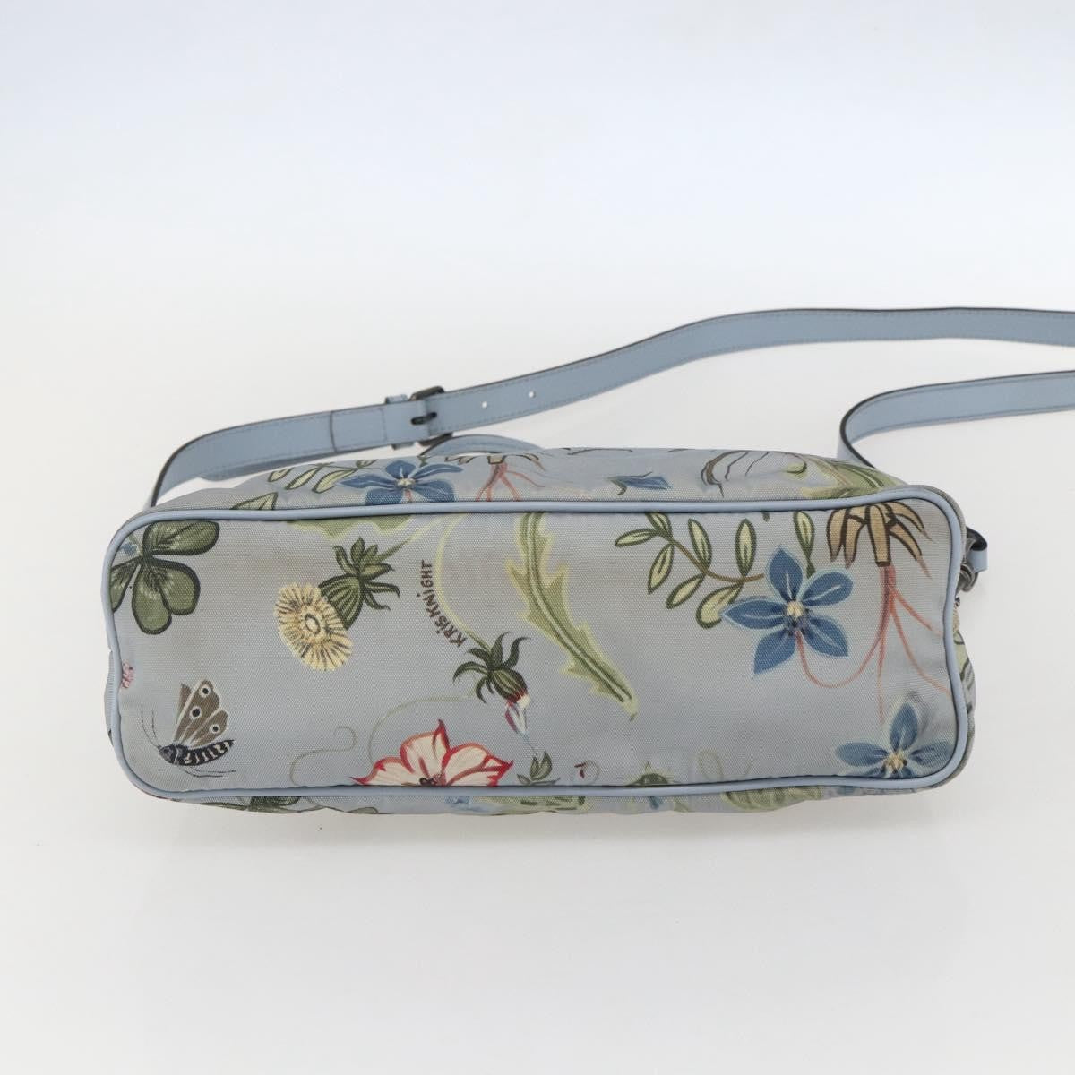 Gucci Convertible Zip Tote Flora Canvas, BLUE, CANVAS, Tote bag