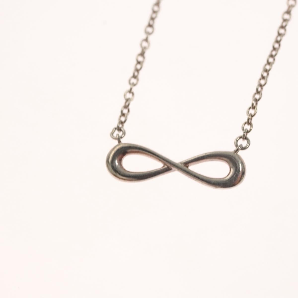Tiffany & Co. Infinity Pendant Necklace Silver, SILVER, SILVER, Necklace