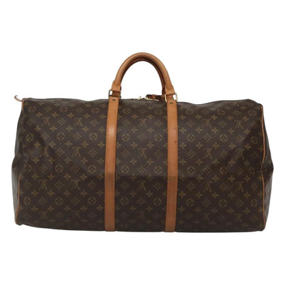 Louis Vuitton Keepall Bag Monogram Canvas, BROWN, CANVAS, Travel bag