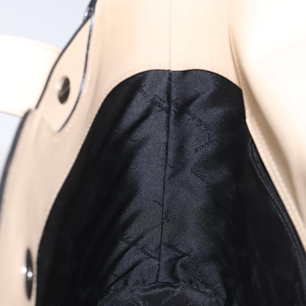 Salvatore Ferragamo Vintage Tote bag Patent Leather, BLACK, PATENT_LEATHER, Tote bag