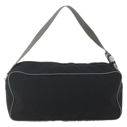 Prada Sport Zip Shoulder Bag Tessuto, BLACK, NYLON, Shoulder bag