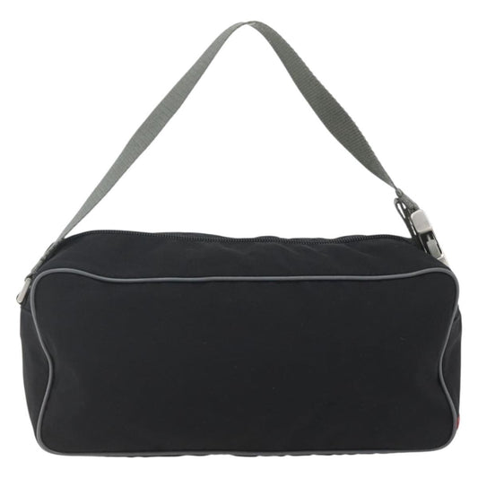 Prada Sport Zip Shoulder Bag Tessuto, BLACK, NYLON, Shoulder bag