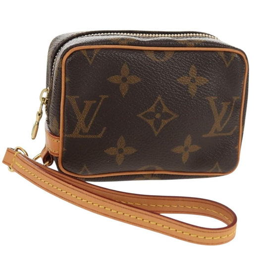 Louis Vuitton Wapity Trousse Pouch Monogram Canvas, BROWN, CANVAS, Clutche & pouche