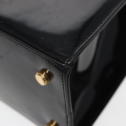 Salvatore Ferragamo Vala Shoulder Bag Patent Leather, BLACK, PATENT_LEATHER, Shoulder bag